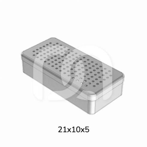 BOÎTE ALUMINIUM PERFORÉE - 21X10X5CM