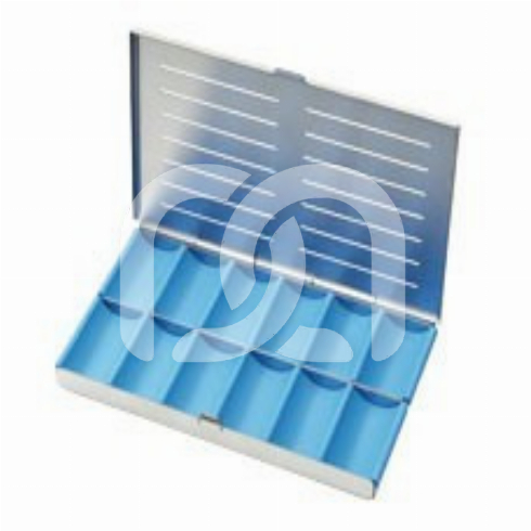 CASSETTE MET 12 COMPARTIMENTEN - 21X12CM