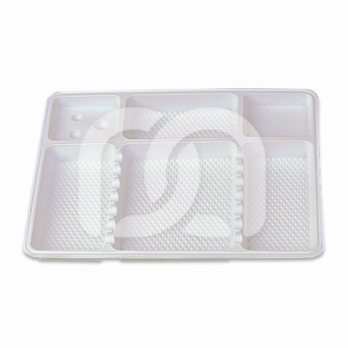 PLATEAUX STRIÉS AVEC COMPARTIMENTS (400)