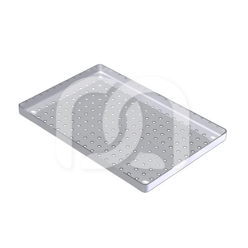 PLATEAU INOX PERFORÉ - 28X18X1,9CM