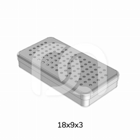 BOÎTE ALUMINIUM PERFORÉE - 18X9X3CM