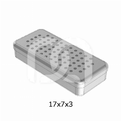 BOÎTE ALUMINIUM PERFORÉE - 17X7X3CM