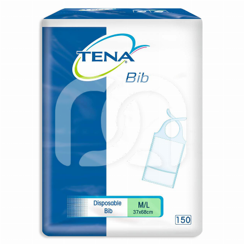 BUIDELSLABBEN - TENA BIB BIB M/L (37X68CM) (150)