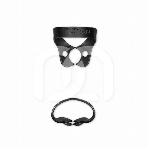 SATIN STEEL RUBBERDAMKLEMMEN BLACK