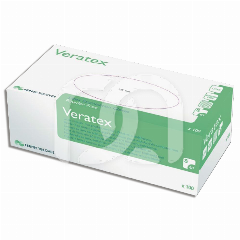 VERATEX GANTS NON-POUDRÉS EN LATEX - ALOE VERA - L - 8/9 (100)