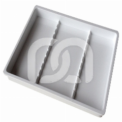 GROEN MELAMINE DIENBLAD MET INSTRUMENTHOUDER (20X15CM)