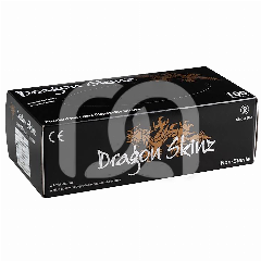 GEPOEDERDE ZWARTE LATEX HANDSCHOENEN (100)