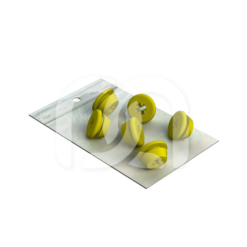 LOT DE 6 TUBES SILICONE VERT