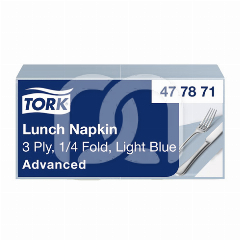 SERVETTEN 33X33 BLEUES 3 PLIS (150)