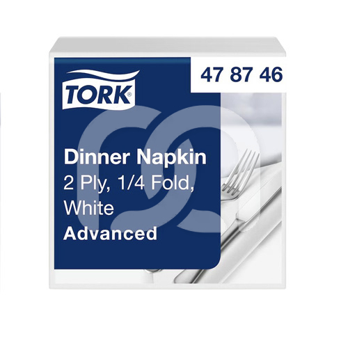 SERVIETTES 39X39 BLANCHES 2 PLIS (150)