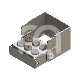 PLUG'IN PERFO : ACCROCHE:FG/CA, COULEUR PRINCIPALE:GRIS