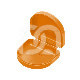 BOITES D'ORTHODONTIE AVEC TROUS (10) : COULEUR PRINCIPALE:ORANGE