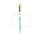 GO-TAPER BLUE STERILE : ROTATION:CONTINUE, ISO:ISO 020, CONICIT&Eacute;:4%, INSTRUMENT:A2, LONGUEUR:21.0000 MILLIMETRE