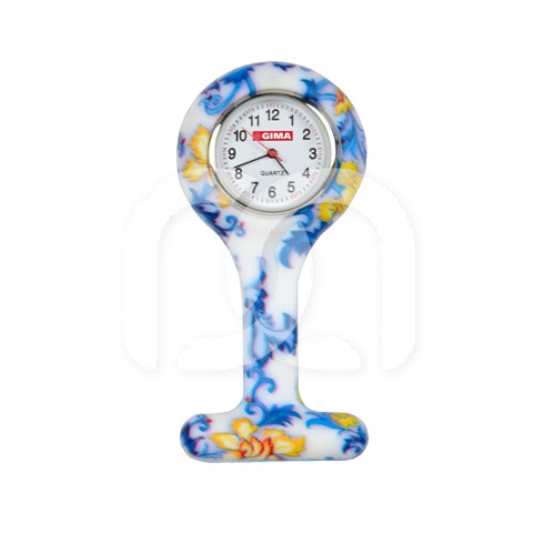 MONTRE INFIRMIÈRE FANTAISIE FEUILLES