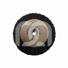 Brosse Soie Noire Centre Bois 4 Rangs Ø80mm (1)