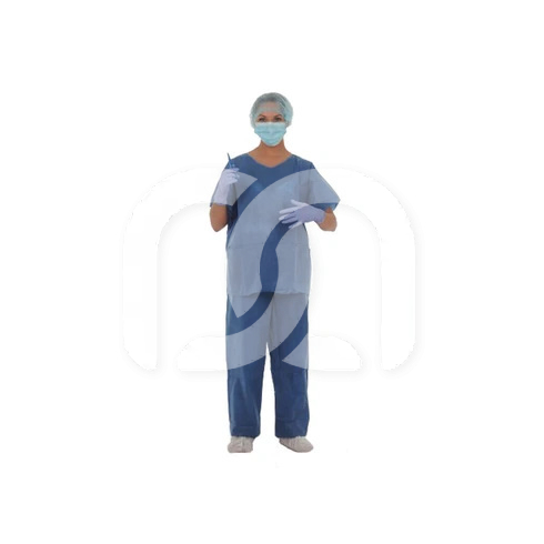 Pyjama de Bloc Bleu en SMS Non Stérile (50)