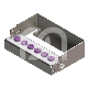 Porte-Fraises Plug'In 6 Perforations H40 (1) : ACCROCHE:FG/CA, COULEUR PRINCIPALE:VIOLET