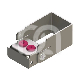Porte-fraises Plug'In 2 Perforations H40 (1) : ACCROCHE:FG/CA, COULEUR PRINCIPALE:ROSE
