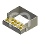 Porte-fraises Plug In 12 Perforations H40 (1) : COULEUR PRINCIPALE:JAUNE, ACCROCHE:FG/CA