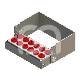Porte-fraises Plug In 12 Perforations H40 (1) : COULEUR PRINCIPALE:ROUGE, ACCROCHE:FG/CA
