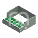 Porte-fraises Plug In 12 Perforations H40 (1) : ACCROCHE:FG/CA, COULEUR PRINCIPALE:VERT
