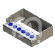 Porte-Fraises Plug'In 6 Perforations H40 (1) : ACCROCHE:FG/CA, COULEUR PRINCIPALE:BLEU
