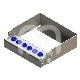 Porte-Fraises Plug'In 6 Perforations H60 (1) : ACCROCHE:FG/CA, COULEUR PRINCIPALE:BLEU