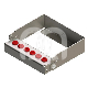 Porte-Fraises Plug'In 6 Perforations H60 (1) : COULEUR PRINCIPALE:ROUGE, ACCROCHE:FG/CA