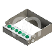 Porte-Fraises Plug'In 6 Perforations H60 (1) : ACCROCHE:FG/CA, COULEUR PRINCIPALE:VERT