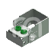 Porte-Fraises Plug'In 2 Perforations (1) : ACCROCHE:FG/CA, COULEUR PRINCIPALE:VERT