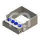 Porte-Fraises Plug'In 4 Perforations (1) : ACCROCHE:FG/CA, COULEUR PRINCIPALE:BLEU