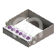 Porte-Fraises Plug'In 6 Perforations H60 (1) : ACCROCHE:FG/CA, COULEUR PRINCIPALE:MAUVE