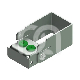 Porte-fraises Plug'In 2 Perforations H40 (1) : ACCROCHE:FG/CA, COULEUR PRINCIPALE:VERT