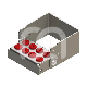Porte-fraises Plug'In 8 Perforations FG/CA (1) : COULEUR PRINCIPALE:ROUGE, ACCROCHE:FG/CA