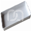 WIT MELAMINE DIENBLAD (20X15CM)