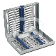 CASSETTES PORTE-INSTRUMENTS  : MATÉRIAUX:SILICONE, NOMBRE D'INSTRUMENTS:10, HAUTEUR:3,40 CM, COULEUR PRINCIPALE:INOX, LARGEUR:14,40 CM, LONGUEUR:18,20 CM