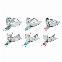 AFDRUKLEPEL GEPERFOREERD INOX CODICOLOR - ASSORT. (6)