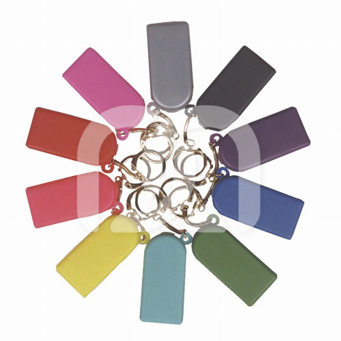 BOÎTES À ÉLASTIQUES PORTE-CLÉS - ASSORTIMENT CLASSIQUE (50)