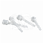 EMBOUTS MELANGEURS BLANCS (50)