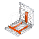 CASSETTE GALAXY SLIDE (20X18)
 : MATÉRIAUX:SILICONE, NOMBRE D'INSTRUMENTS:10, COULEUR PRINCIPALE:ORANGE