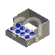 PLUG IN - 8 PERFORATIONS (1) : COUVERCLE:SANS, MATÉRIAUX:INOX, ACCROCHE:FG/CA, COULEUR PRINCIPALE:BLEU