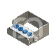 PLUG IN - 4 PERFORATIONS (1) : ACCROCHE:FG/CA, COULEUR PRINCIPALE:BLEU