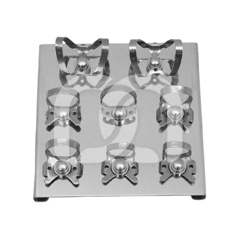 FIT RUBBERDAM PLAAT MET 8 KLEMMEN
